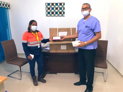 Barrick Pueblo Viejo realiza donación de 2,000 pruebas rápidas.